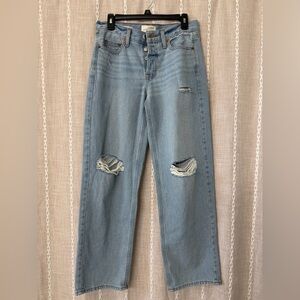 Distressed Light Blue Women's Jeans